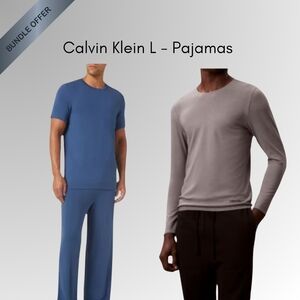 Calvin Klein Blue and Gray Pajama Set